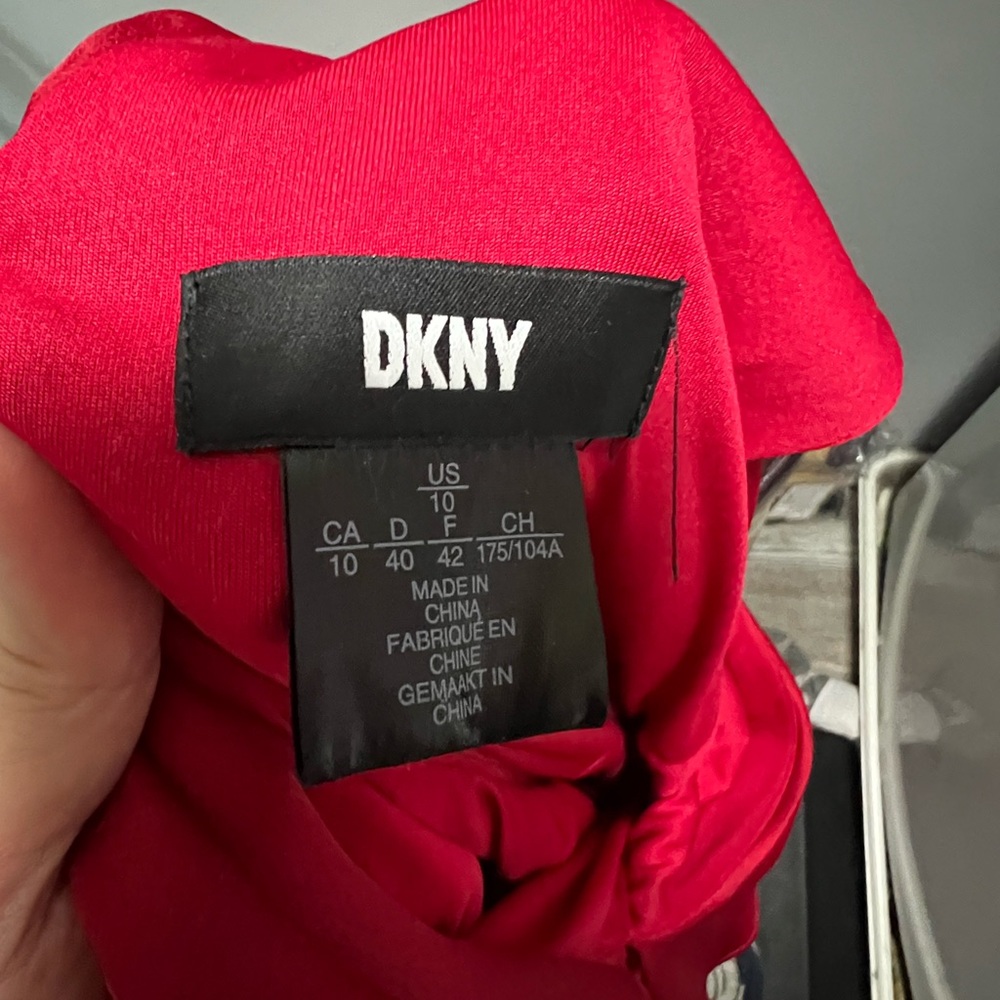 DKNY Red Ruffle Dress - Picture 4 of 4